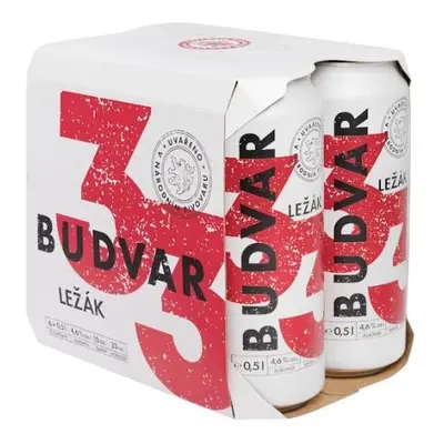 Budvar 33 světlý ležák 6×0,5 l plech