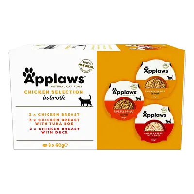 Applaws Cat kuřecí miska pro kočky multipack (8×60 g)