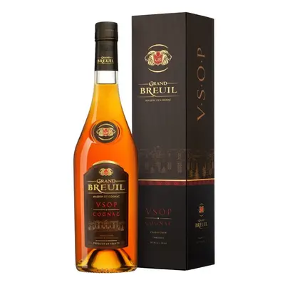 Grand Breuil V.S.O.P. cognac 40%, dárkové balení