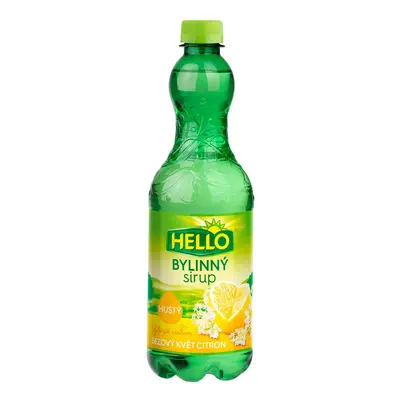 Hello extra hustý bylinný sirup bezový květ a citron