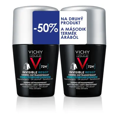 VICHY HOMME INVISIBLE Resist Antiperspirant 2x50ml