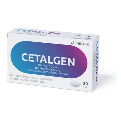 CETALGEN 500MG/200MG Potahovaná tableta 20