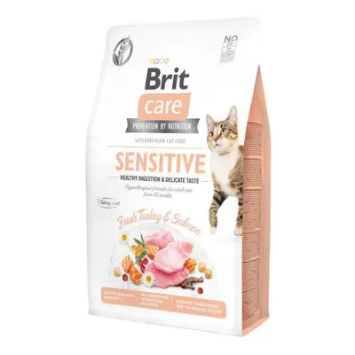 Brit Care Cat Sensitive Fresh Turkey & Salmon pro kočky