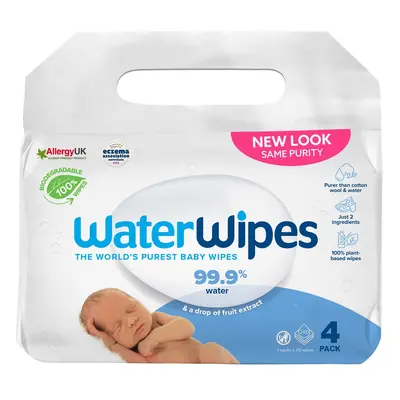 Waterwipes BIO Odbouratelné vlhčené ubrousky 4×60 ks