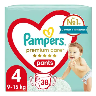 Pampers Pants Premium care plenkové kalhotky 4 (9–15 kg)