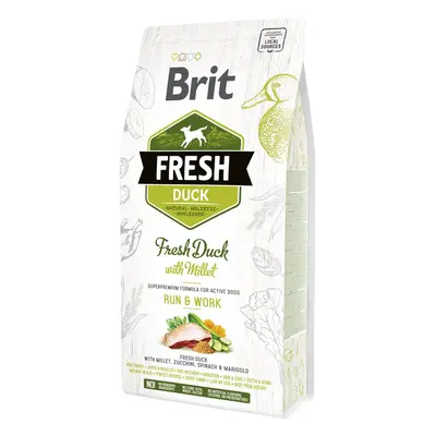 Brit Fresh Duck with Millet Active Run & Work pro psy