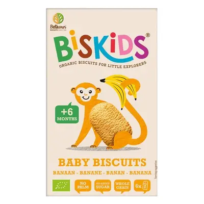 Biskids BIO Dětské celozrnné sušenky s banánem bez přidaného cukru