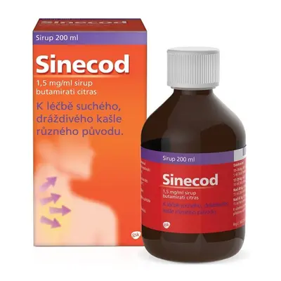 SINECOD 1,5MG/ML sirup 1X200ML