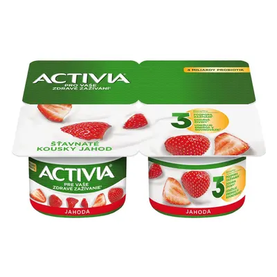 Activia Probiotický jogurt jahoda 4×120 g