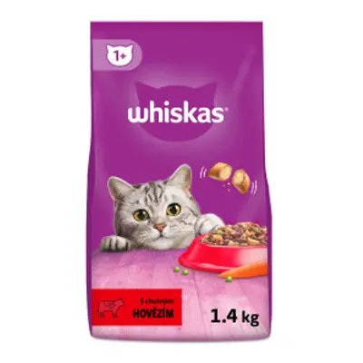 Whiskas Plněné granule s hovězím masem pro kočky