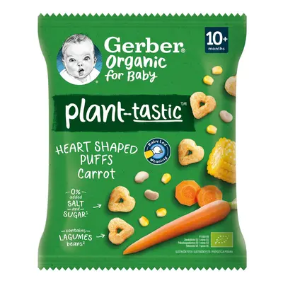 Gerber organic BIO Křupavá srdíčka s mrkví