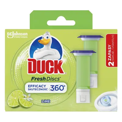 Duck Fresh Discs Duo Lime WC čistič, náplň 2×36 ml