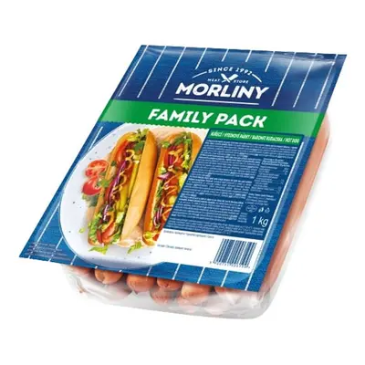 Morliny Kuřecí loupací párky - family pack