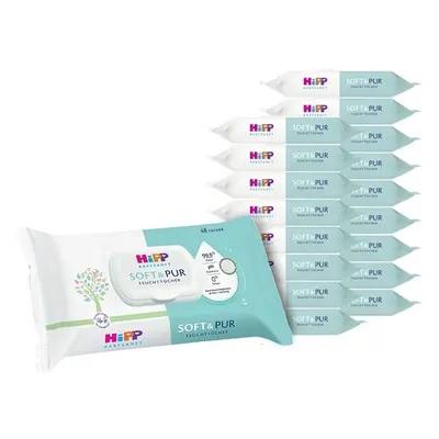 HiPP Babysanft Čistící vlhčené ubrousky Soft & Pur 18×48 ks