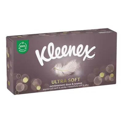 Kleenex® Ultra Soft papírové kapesníky 3 vrstvé box