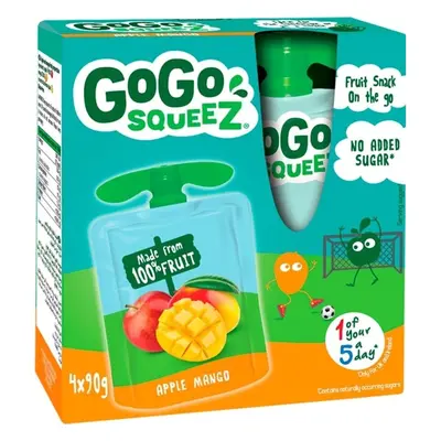 GoGo Squeez Kapsička jablko a mango (4×90 g)