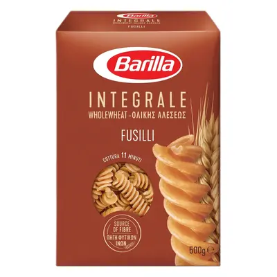 Barilla Fusilli Intergale semolinové těstoviny celozrnné