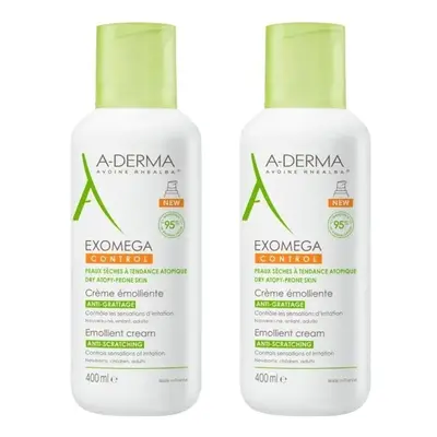 A-DERMA Exomega CONTROL Emolienční krém 2x400ml DUO