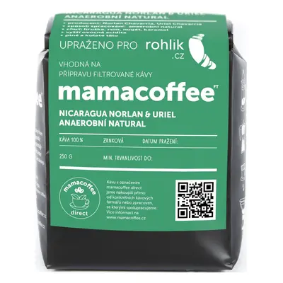 mamacoffee Nicaragua Norlan&Uriel filtr zrnková káva