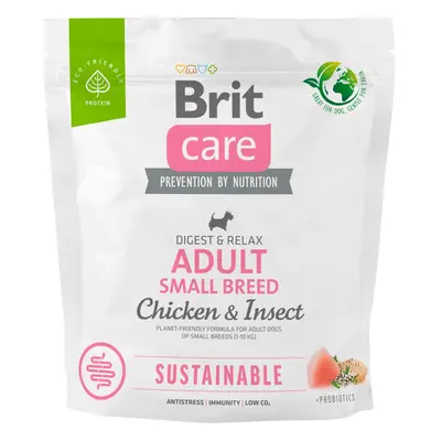 Brit Care Sustainable Adult Small Breed Chicken & Insect pro psy