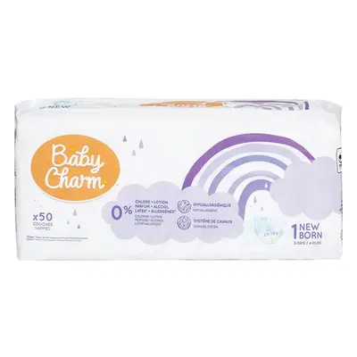 Baby Charm Jednorázové plenky super dry flex 1 newborn (2–5 kg)