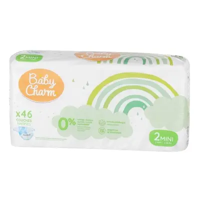 Baby Charm Jednorázové plenky super dry flex 2 mini (3–6 kg)