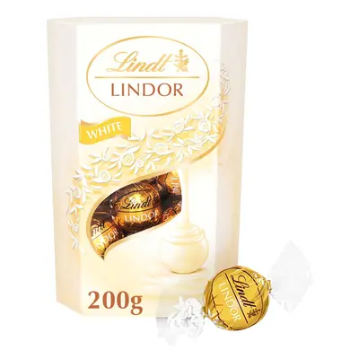 Lindt LINDOR bonboniéra pralinky Bílá čokoláda