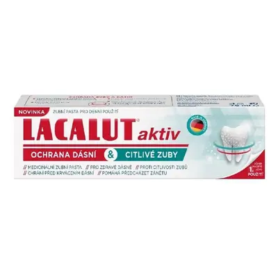 Lacalut Aktiv ochrana dásní & citlivé zuby, zubní pasta 75ml