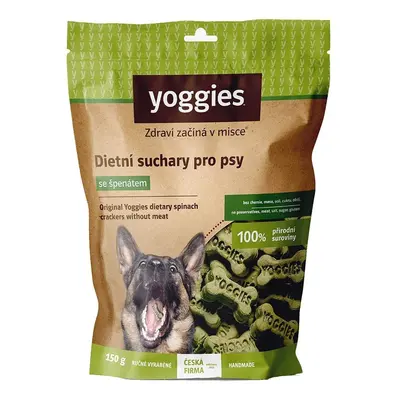 Yoggies Dietní suchary pro psy se špenátem