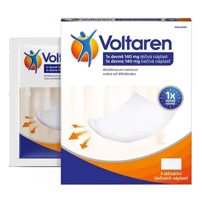 VOLTAREN 1X DENNĚ 140MG Léčivá náplast 5