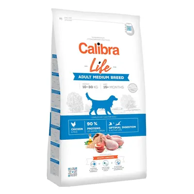 Calibra Dog Life granule pro dospělé psy středních plemen s kuřecím