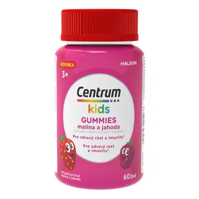 Centrum Kids Gummies malina a jahoda želé 60ks