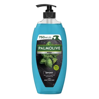 Palmolive Men Sport sprchový gel pro muže 3v1 na tělo, obličej a vlasy - pumpa