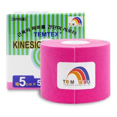 TEMTEX kinesio tejpovací páska růžová 5cmx5m