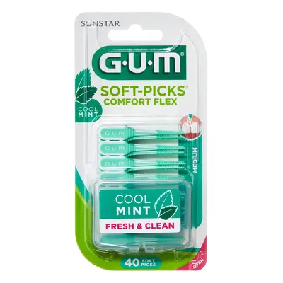 Gum Soft-Picks Regular Comfort Flex Mint mátové mezizubní kartáčky