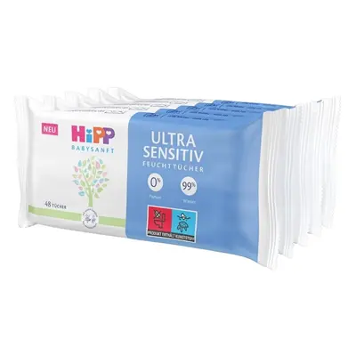 HiPP Babysanft Čisticí vlhčené ubrousky Ultra Sensitive 5×48 ks