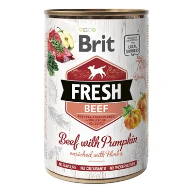 Brit Fresh konzerva pro psy – hovězí s dýní