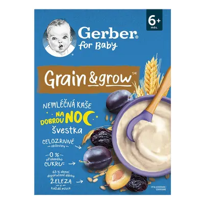 Gerber Nemléčná pšenično-ovesná kaše švestka