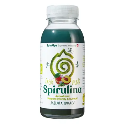 SpirAlps nápoj s čerstvou spirulinou