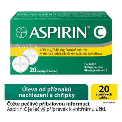 ASPIRIN C 400MG/240MG šumivá tableta 20