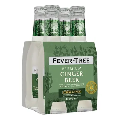 Fever-Tree Ginger Beer multipack 4×200 ml sklo