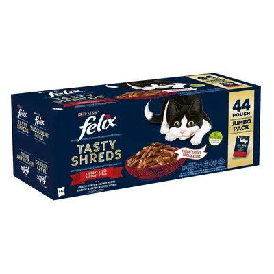 Felix Fantastic Tasty Shreds lahodný výběr ve šťávě 44×80 g