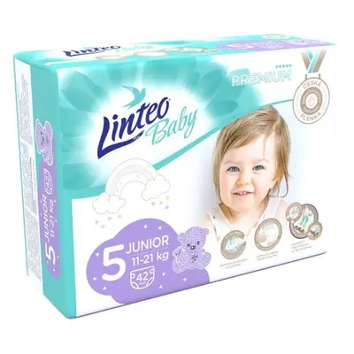 Linteo Baby Premium jednorázové plenky junior (velikost 5) 11–21 kg