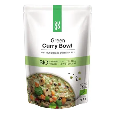 Auga BIO Green curry bowl se zeleným kari kořením, fazolemi mungo a černou rýží