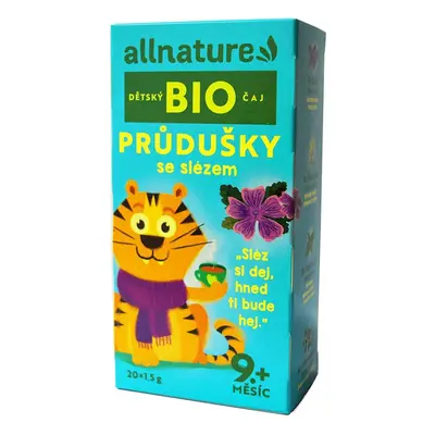 Allnature BIO Dětský čaj Průdušky se slézem 20×1,5 g