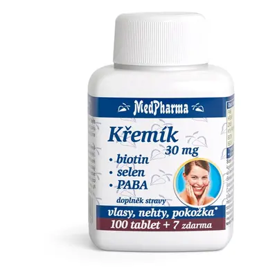 MedPharma Křemík 30mg+Biotin+PABA tbl.107