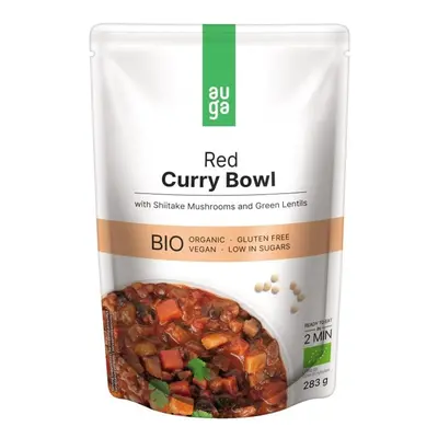 Auga BIO Red curry bowl s červeným kari kořením, houbami shiitake a čočkou