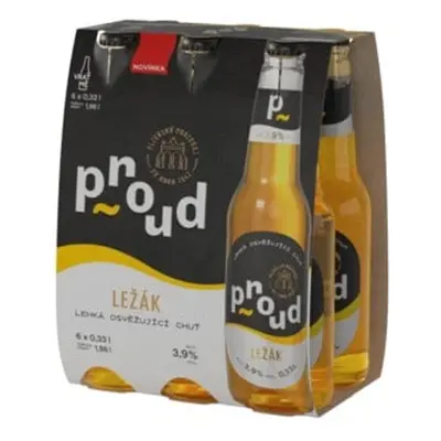 Proud ležák sklo 6×0,33 l