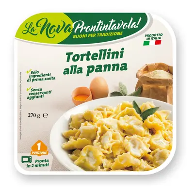 La Nova Prontintavola Tortellini plněné masem se smetanovou omáčkou