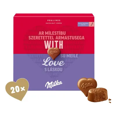 Milka Bonboniéra I Love Milka, lískooříšková náplň